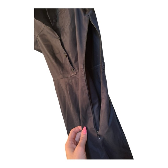 Banana Republic Classic Black Shirt Dress Size 4 - Picture 6 of 8